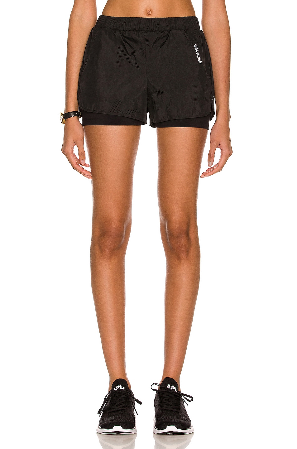 Image 1 of KORAL Scout Double Layer Shorts in Black