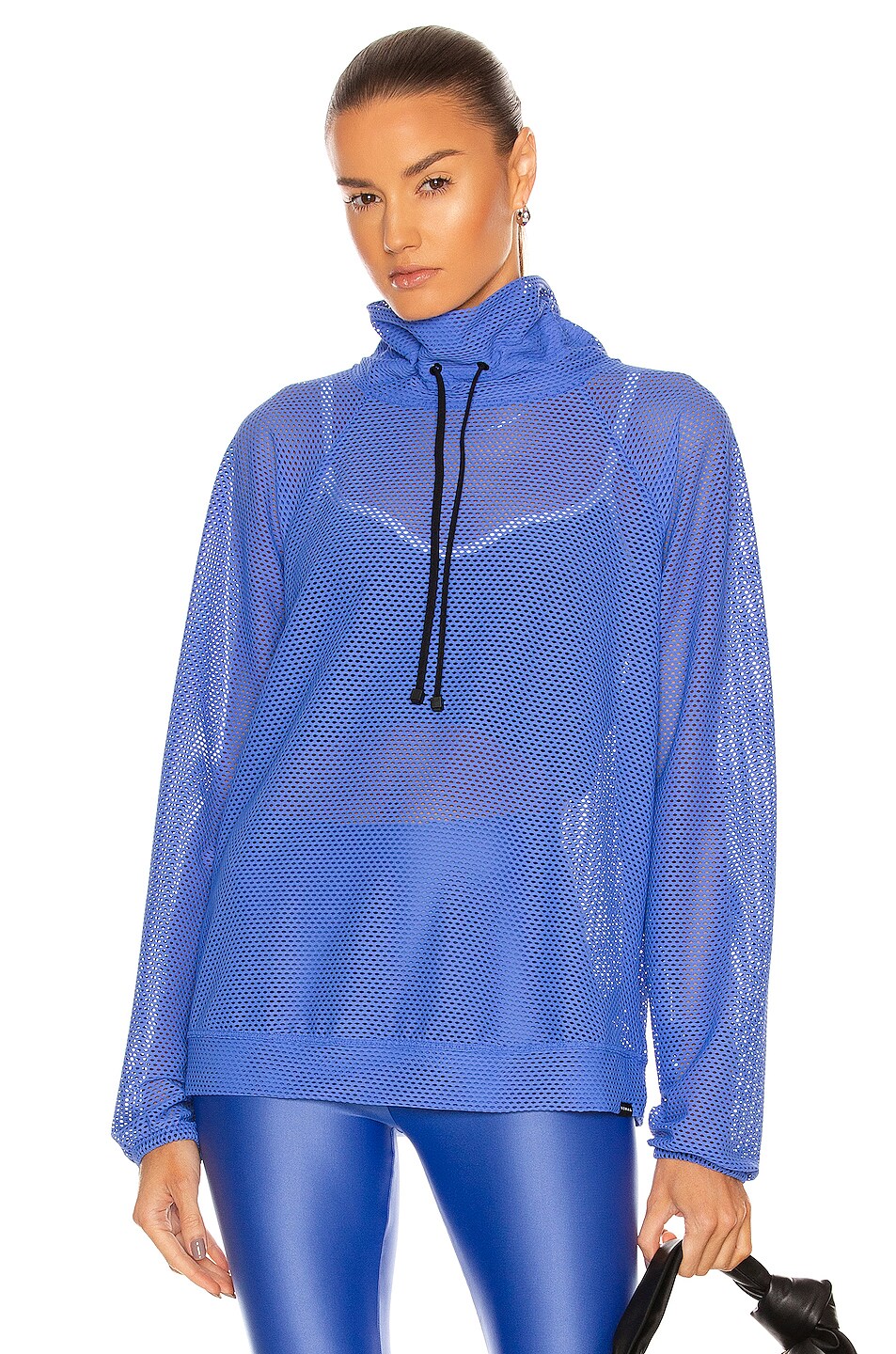 Image 1 of KORAL Probe Open Mesh Pullover Sweatshirt in Amparo Blue