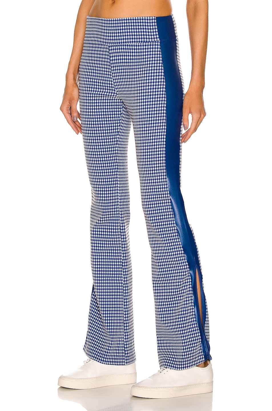 Image 1 of KORAL Katylyn Redford High Rise Flare Pant in Lapis Blue & White