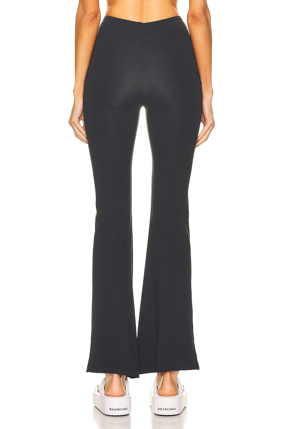 KORAL Serve High Rise Jersey Flare Legging in Black | FWRD