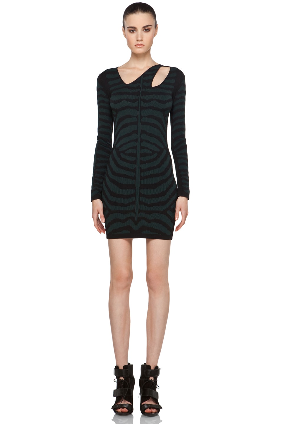 Kimberly Ovitz Alder Dress In Black Algae Fwrd Kimberly Ovitz Alder Dress In Black Algae Fwrd