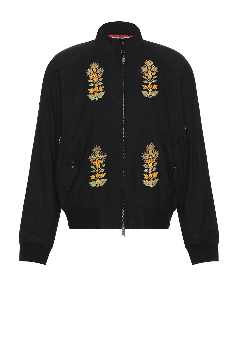 x Baracuta Hand Embroidered Jacket in Black