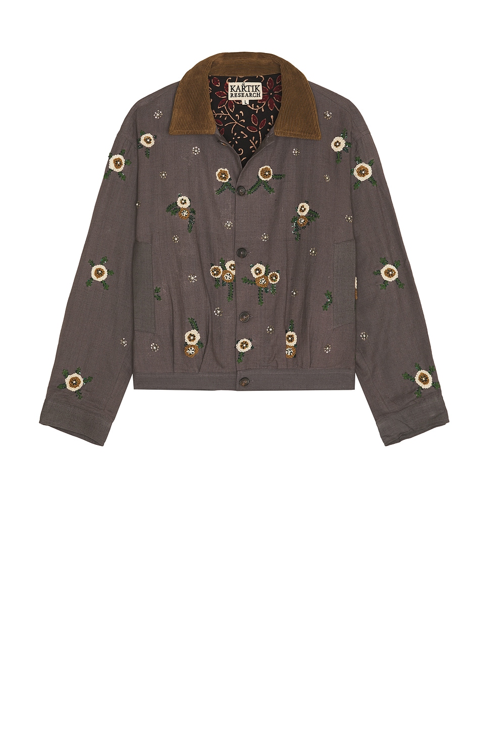 Shop Kartik Research Pleated Jacket