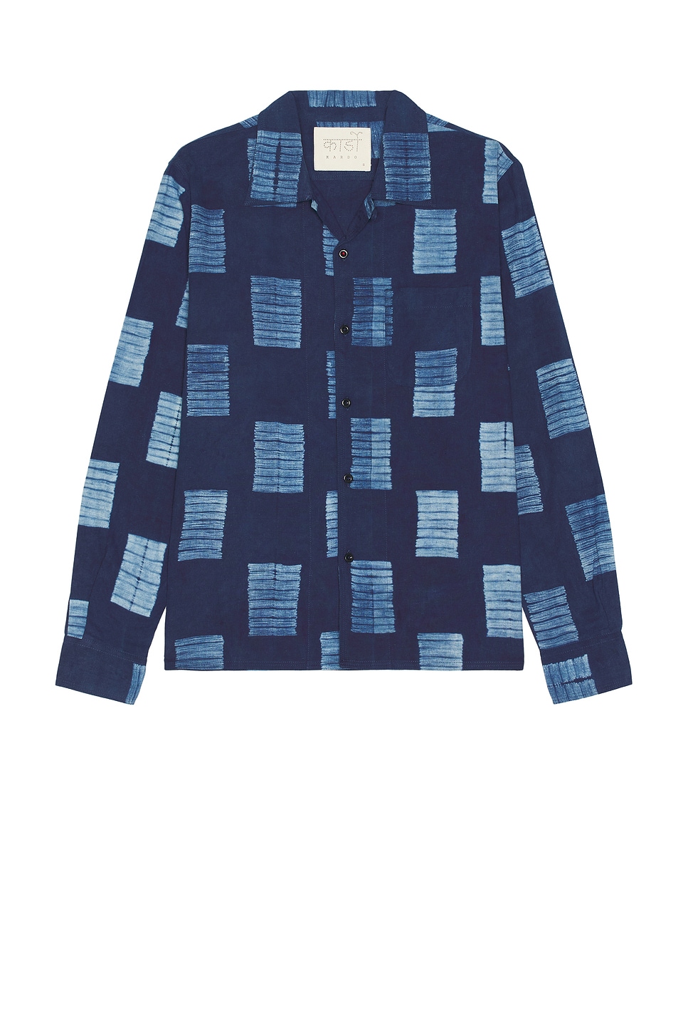 Image 1 of Kardo Chintan Shirt in Shibori Indigo