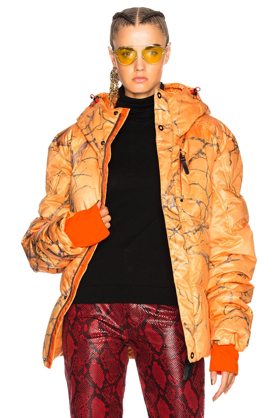 Image 1 of Kru Strato K2 Camo Down Jacket in Orange