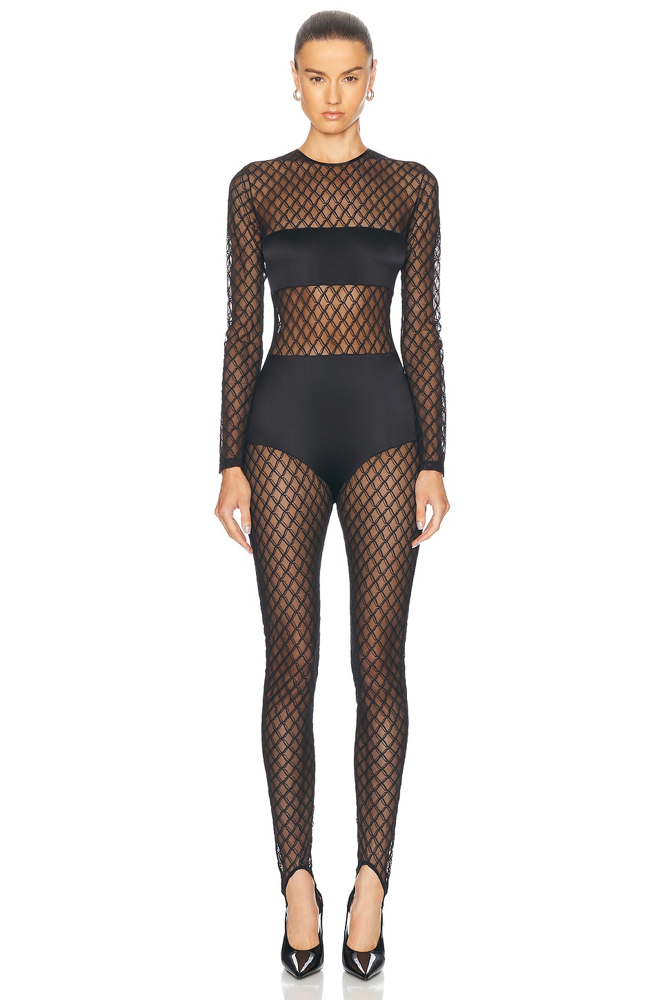 Shop Kiki De Montparnasse Miel Catsuit In Black