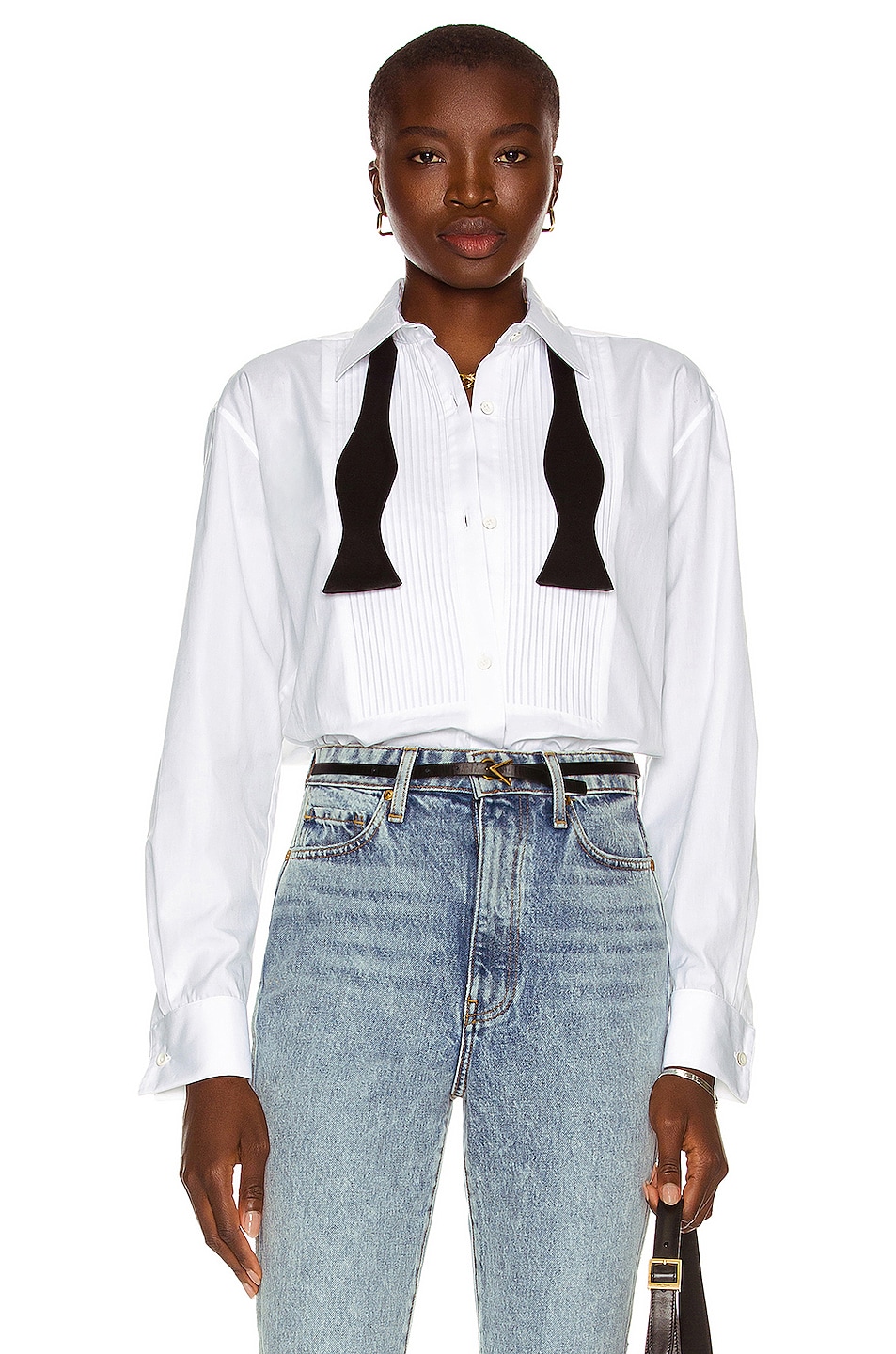 Image 1 of Kiki de Montparnasse Tuxedo Shirt in White