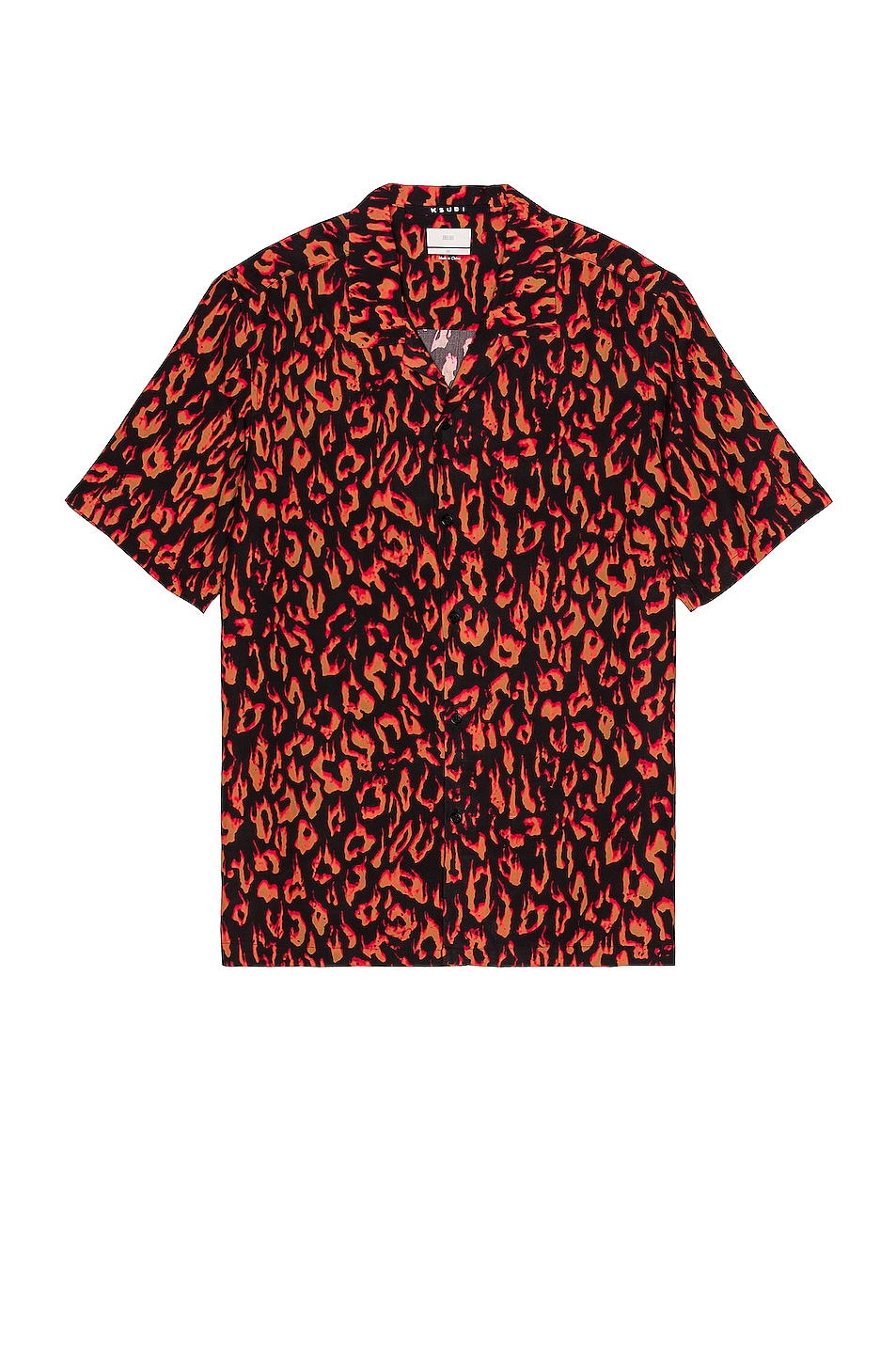 Image 1 of Ksubi Fire Resort Shirt in Orange