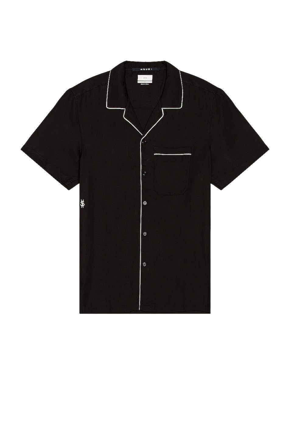 Image 1 of Ksubi Jungle Short Sleeve Shirt in Black