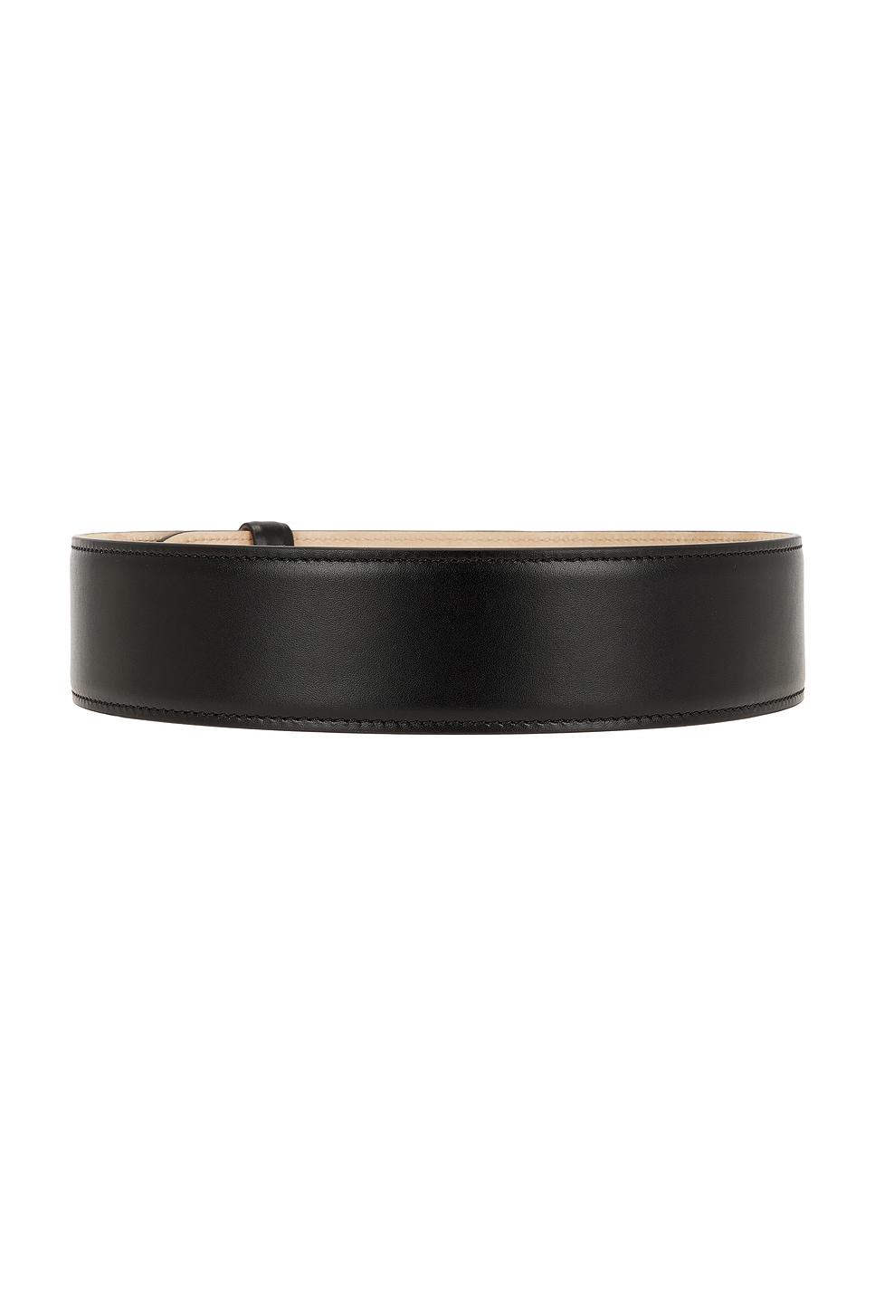 Khaite Leather Waist Belt In Black
