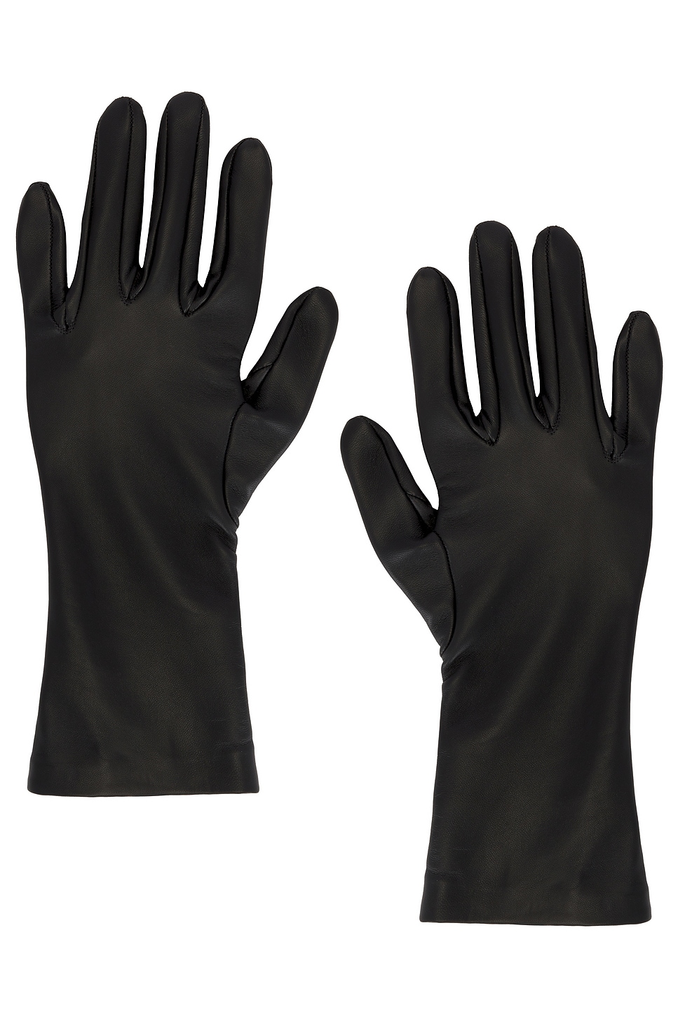 Khaite Remo Mid Gloves In Black