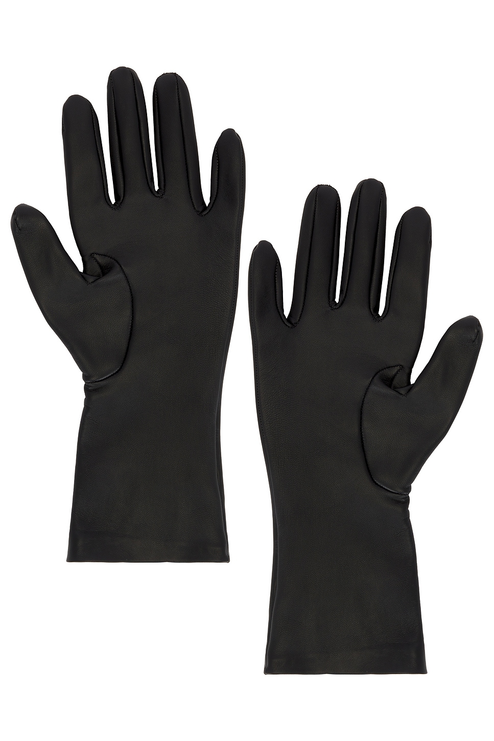 Khaite Remo Mid Gloves In Black