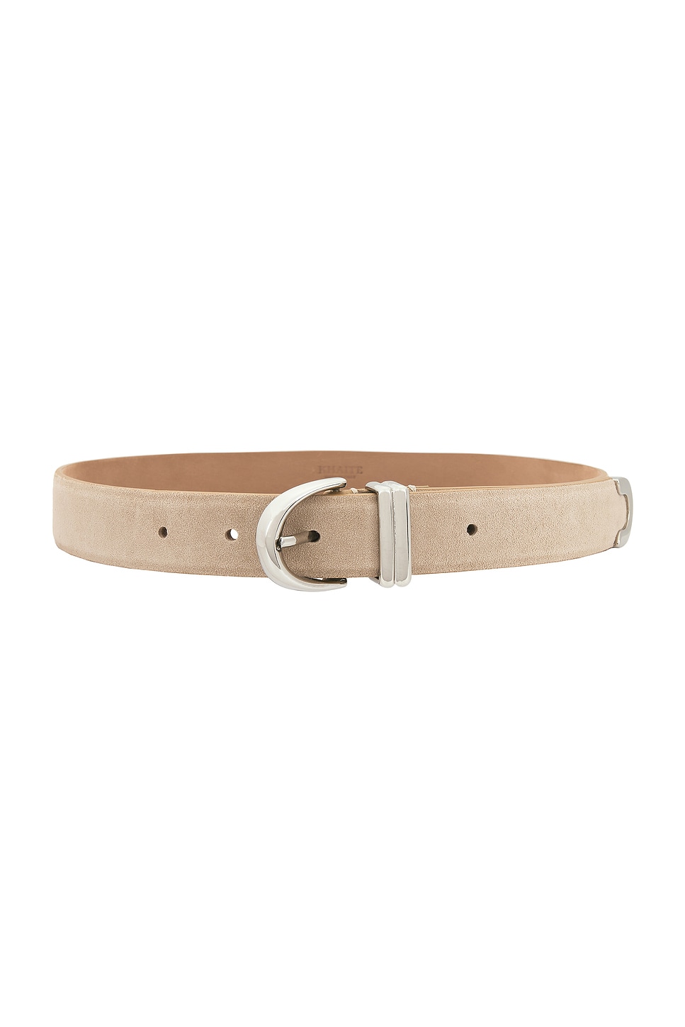 KHAITE Bambi Skinny Silver Hardware Belt