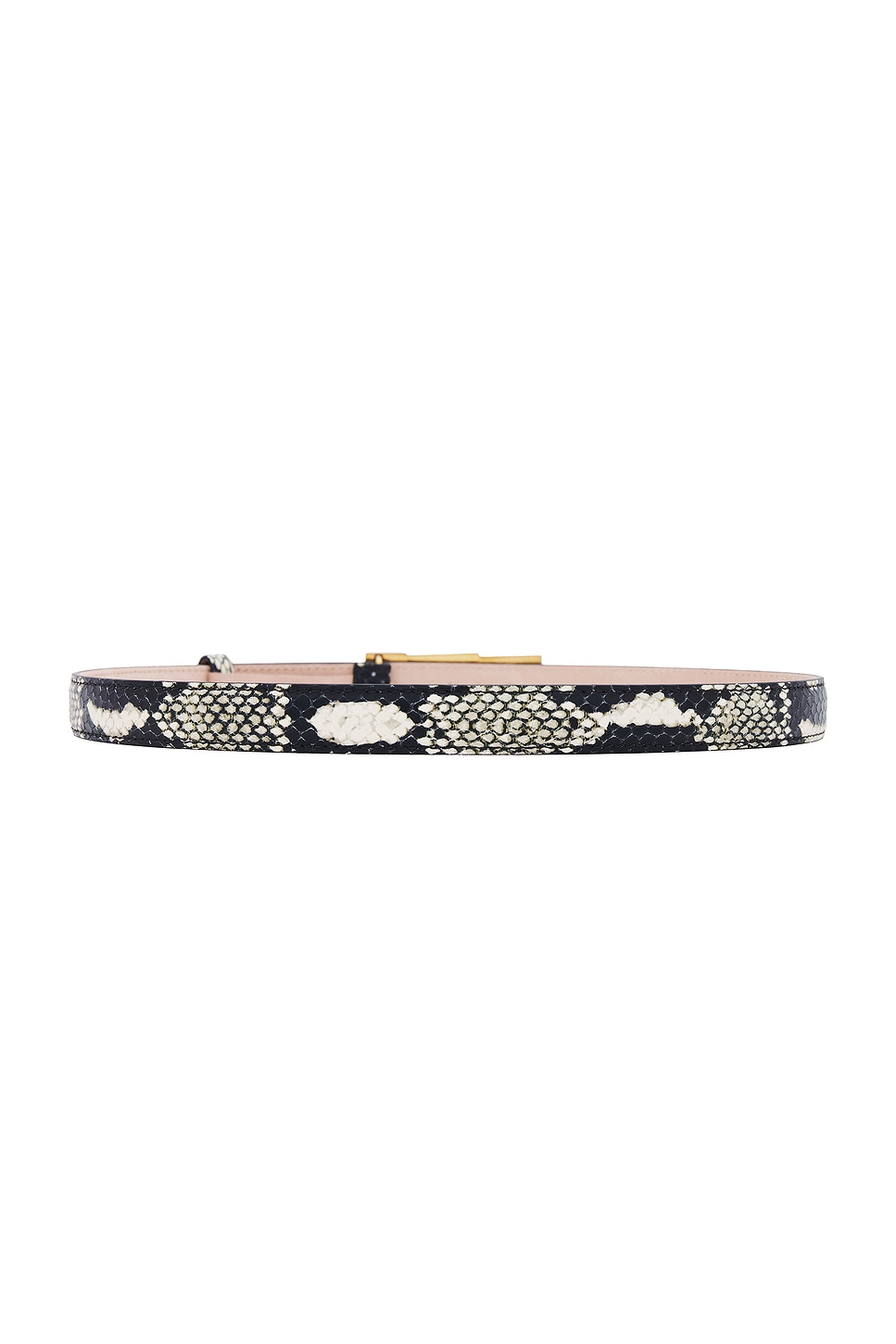 Khaite Axel Antique Gold 20mm Belt In Natural