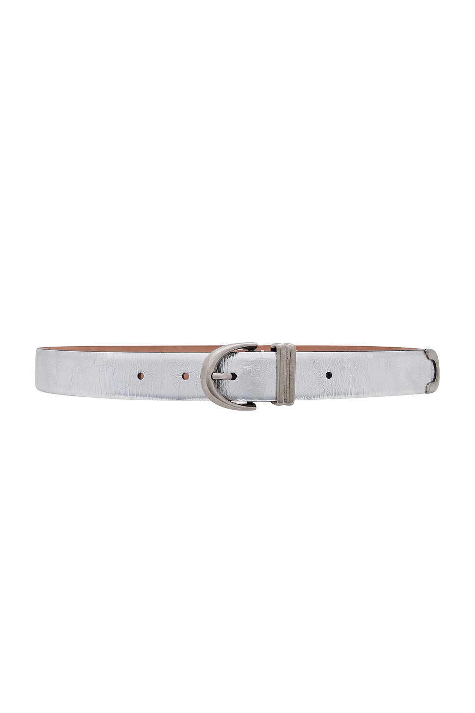 Bambi Antique Silver 25mm Belt in Metallic Silver