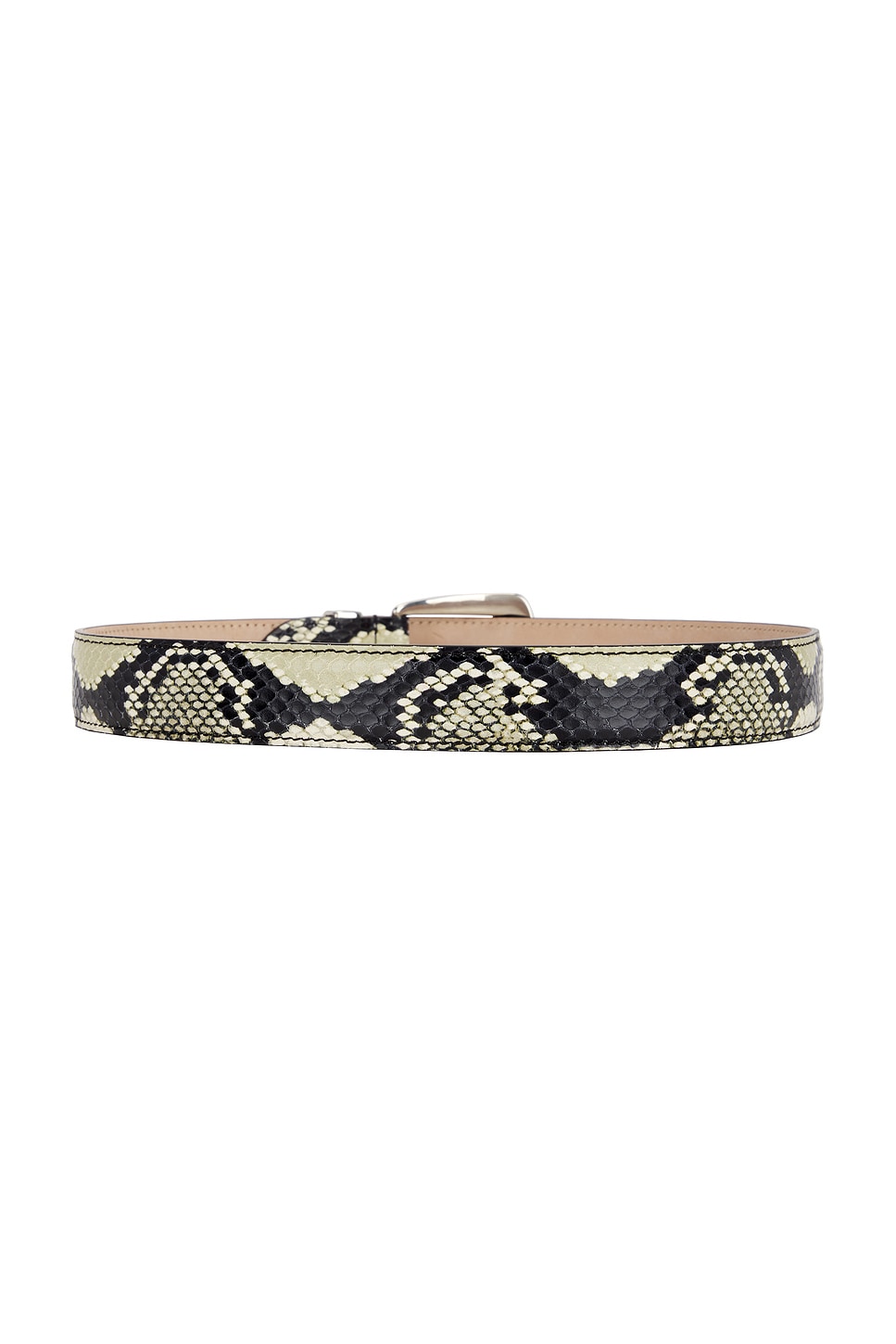 Shop Khaite Benny 30mm Belt In Natural & Antique Silver