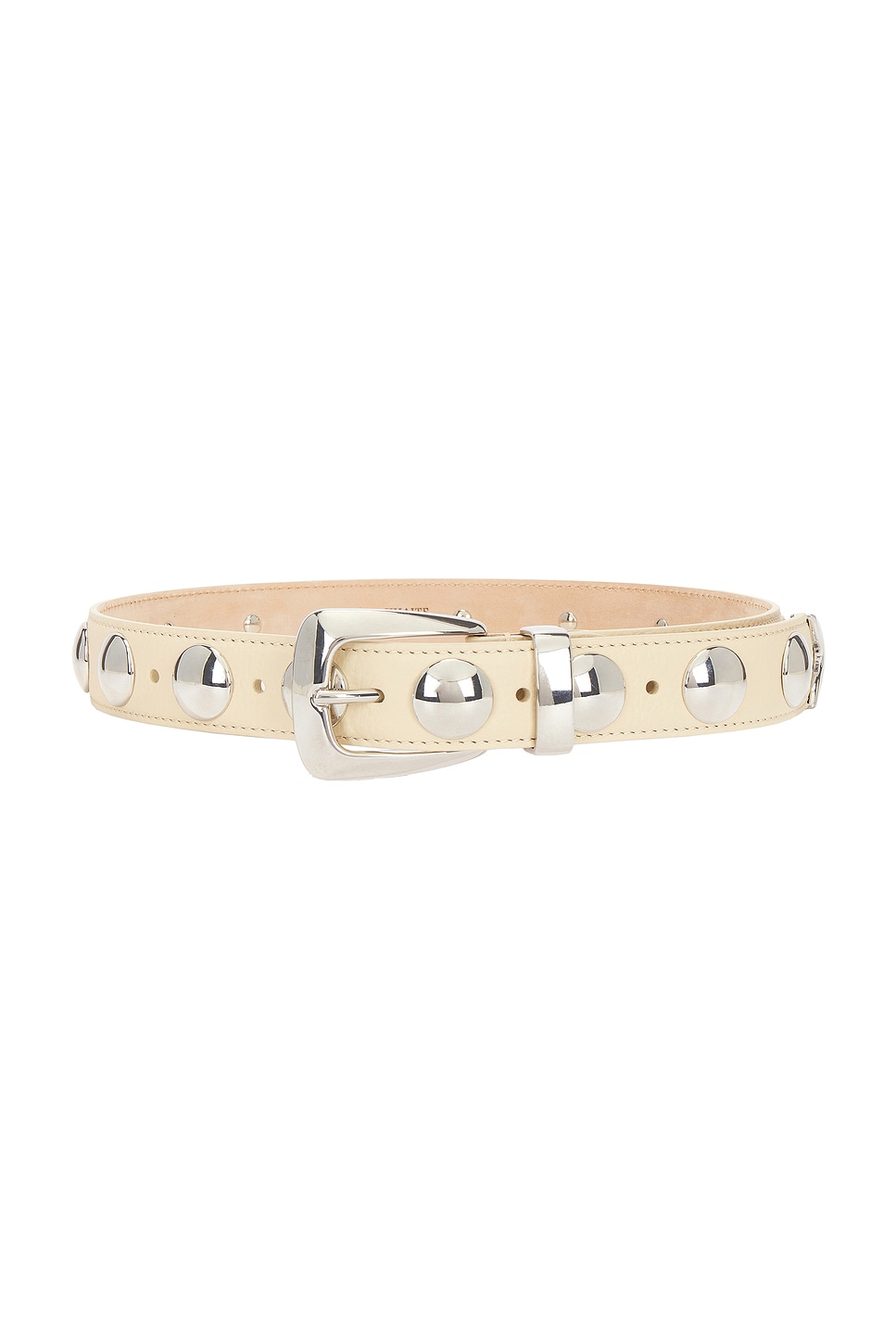 Benny 30mm Stud Belt in Ivory