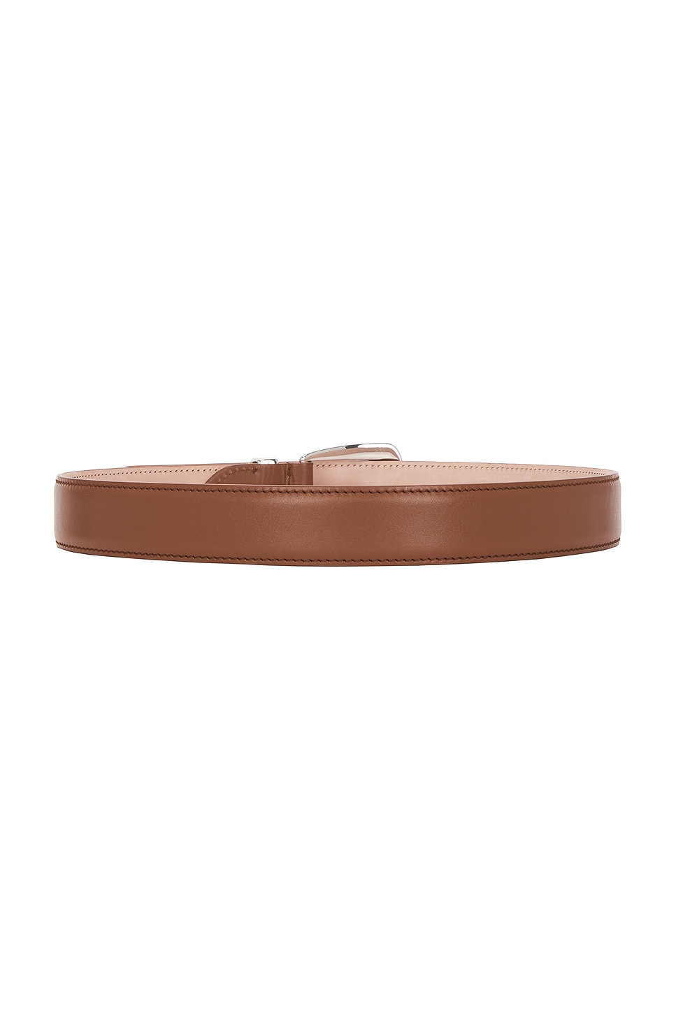 Khaite Benny 30mm Belt In Dark Tan