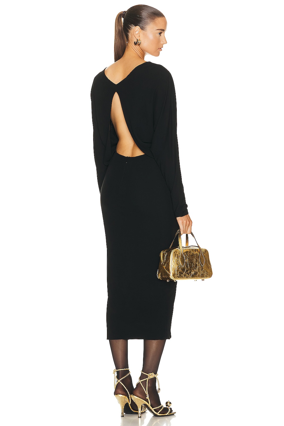Image 1 of KHAITE Trina Dress in Black