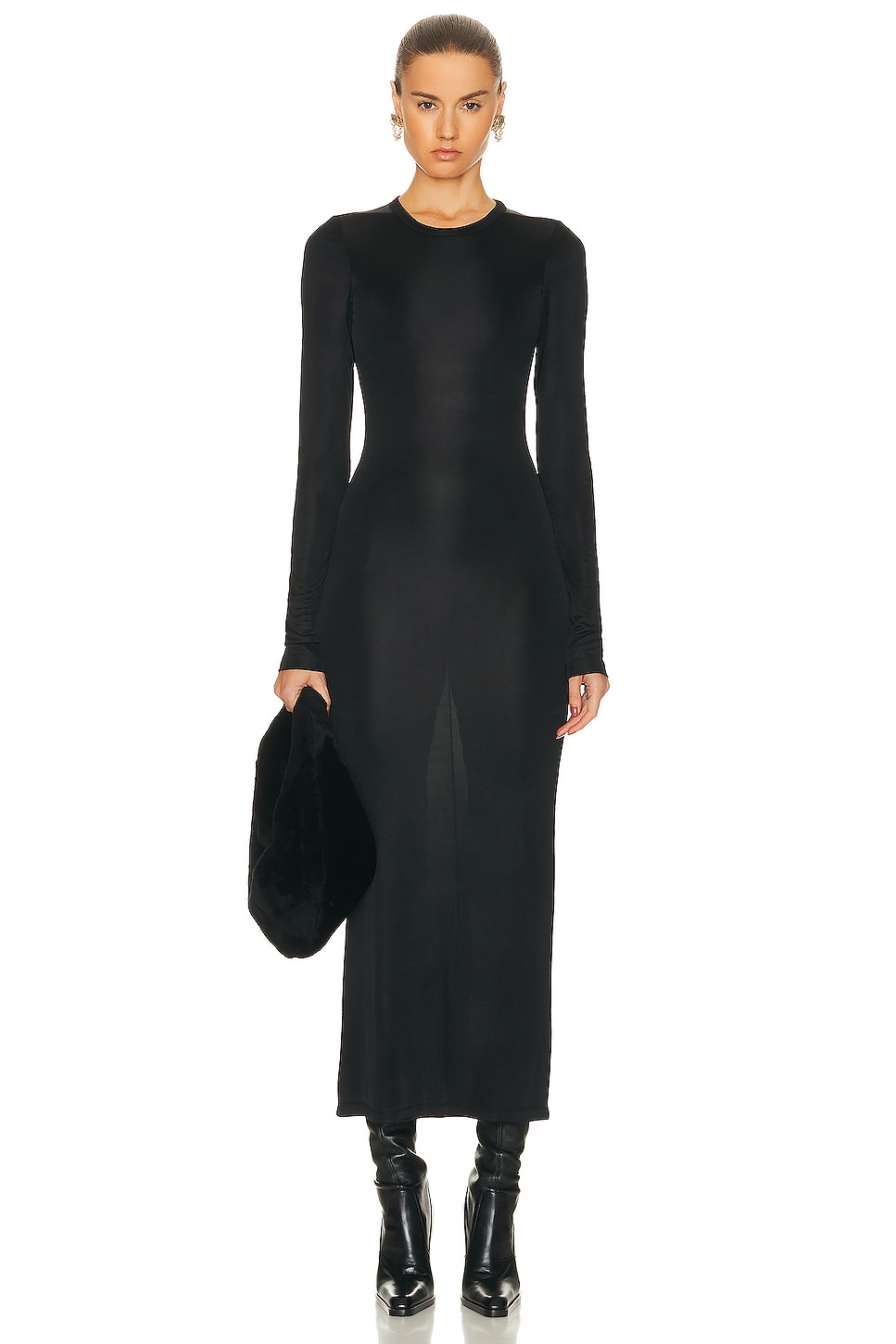 Image 1 of KHAITE Bayra Dress in Black