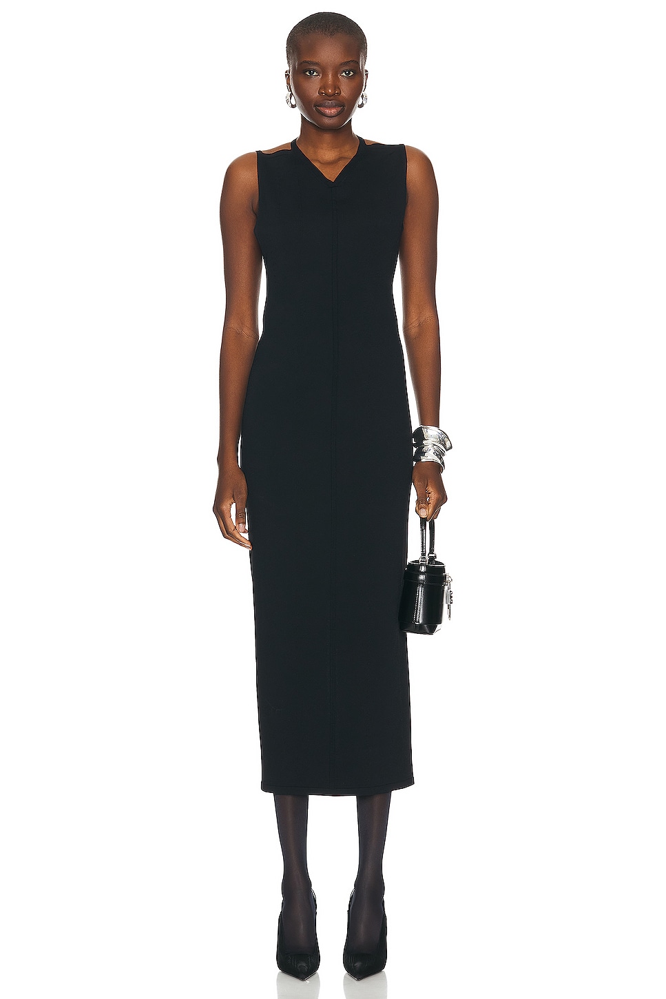 Image 1 of KHAITE Teri Dress in Black