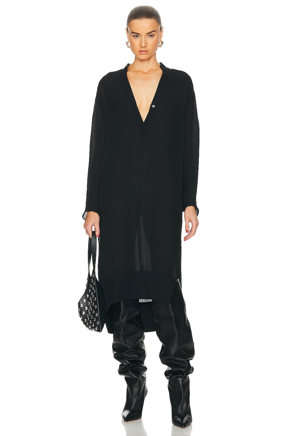 Image 1 of KHAITE Brom Dress in Black