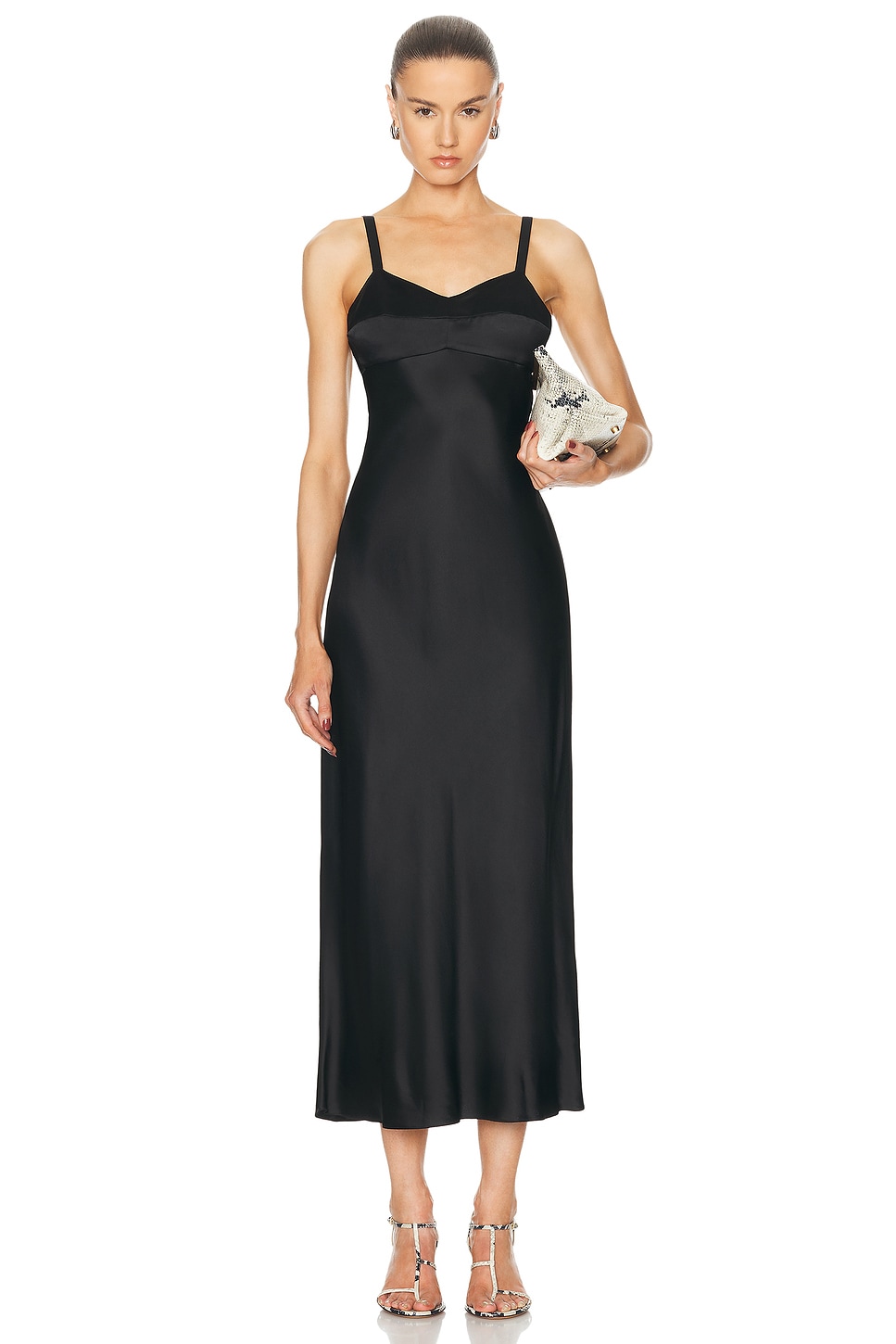 Image 1 of KHAITE Joely Dress in Black