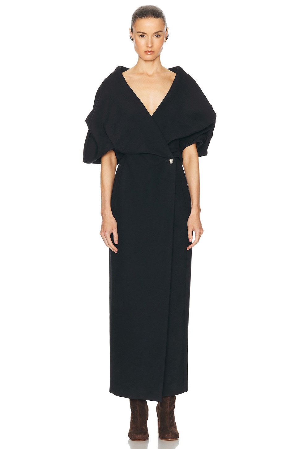 Image 1 of KHAITE Truman Dress in Black