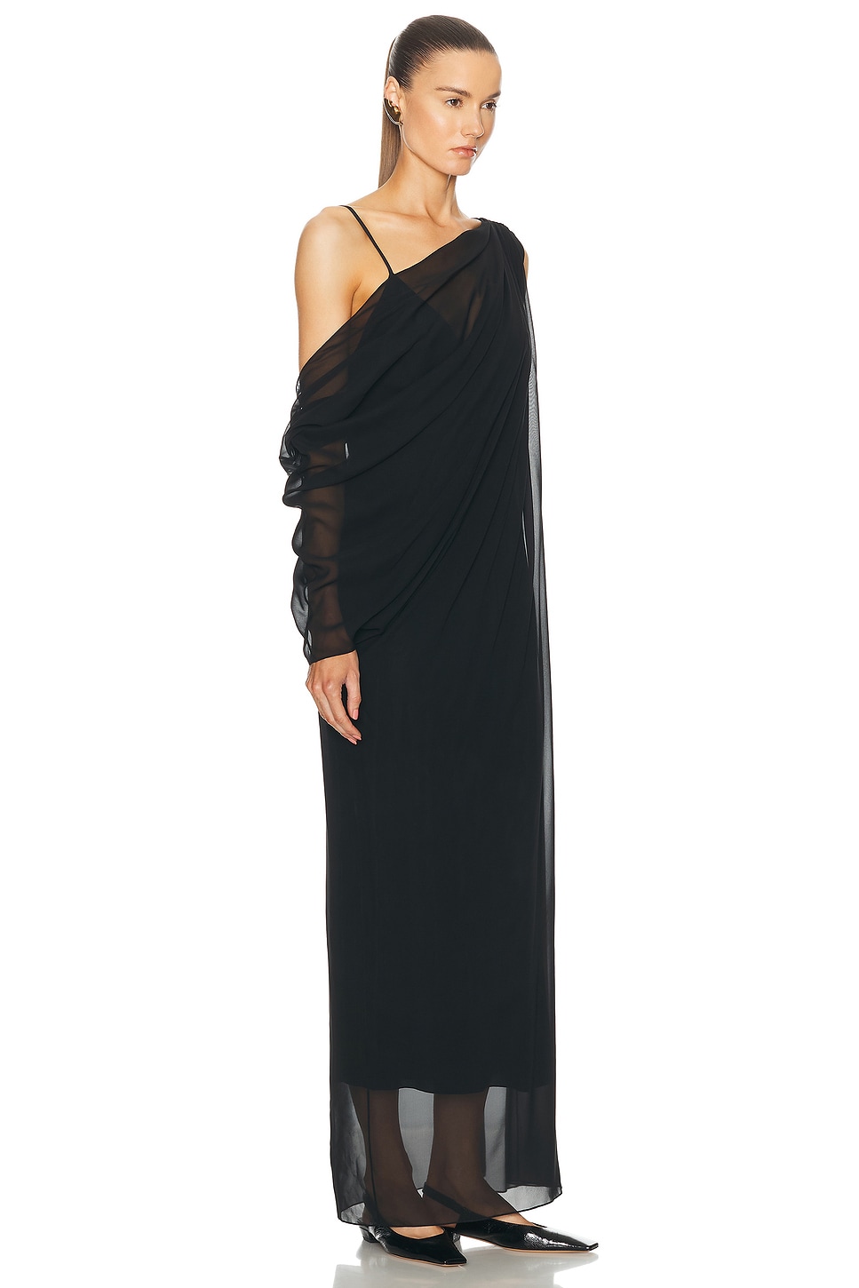 Shop Khaite Taj Dress In Black