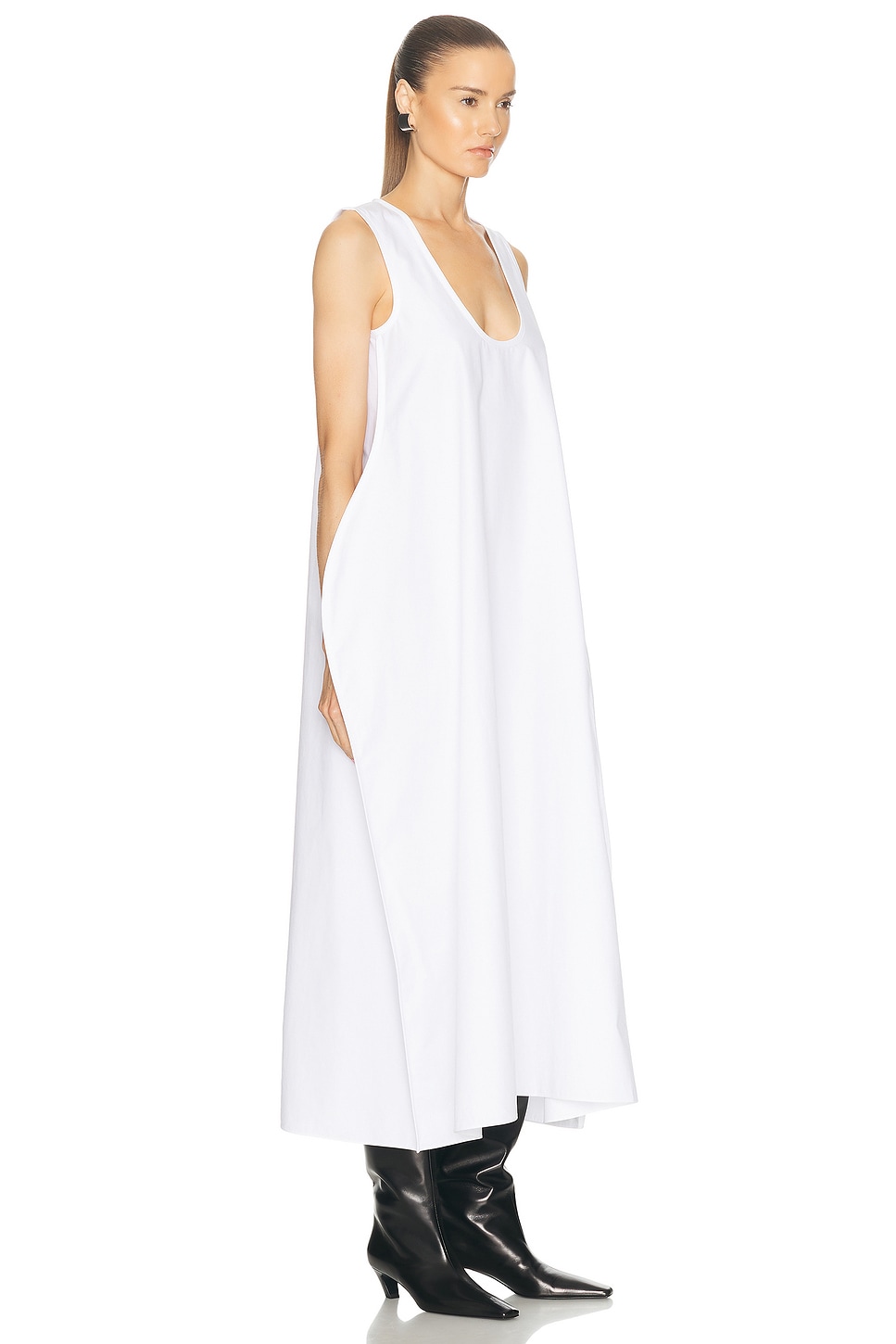 Shop Khaite Coli Dress In White