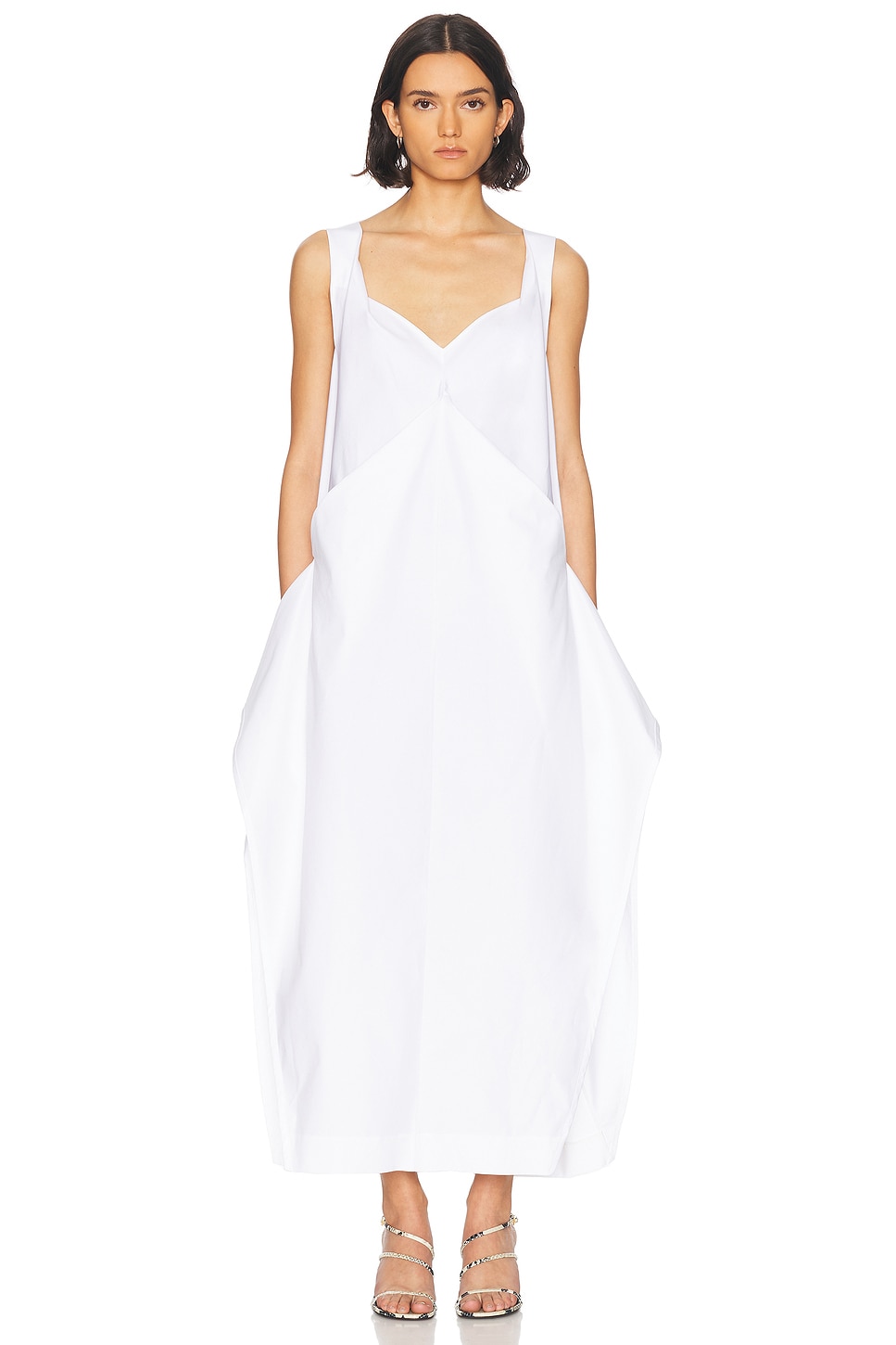 Image 1 of KHAITE Kenith Dress in White
