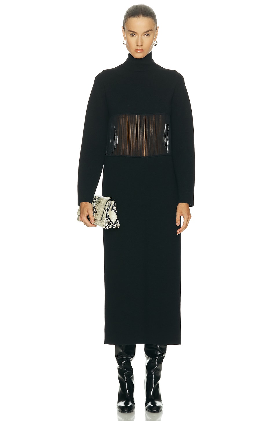Image 1 of KHAITE Fifi Dress in Black