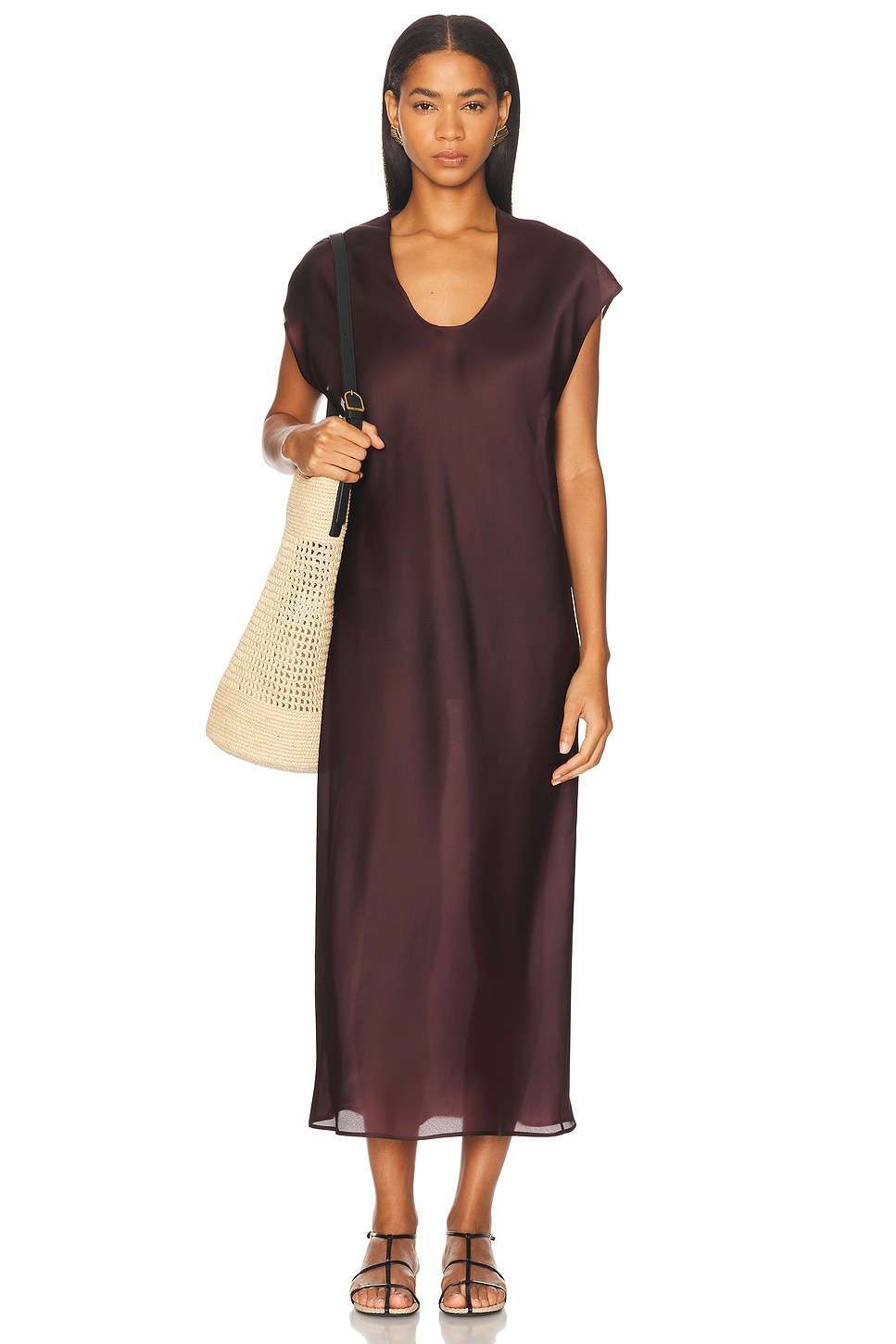 Image 1 of KHAITE Darby Dress in Almandine