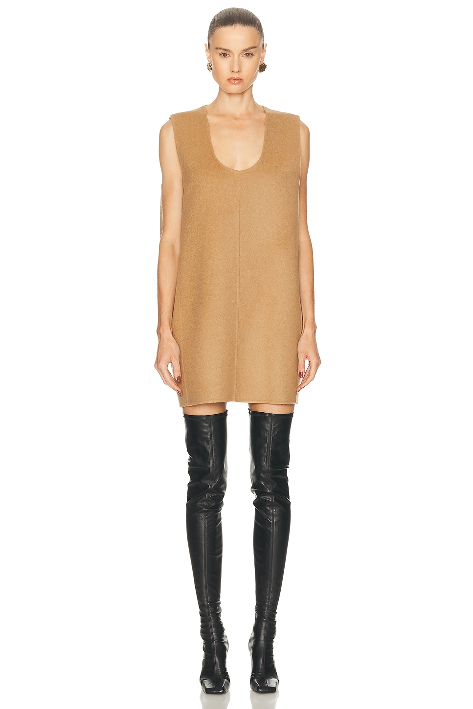 Image 1 of KHAITE Nyona Dress in Camel