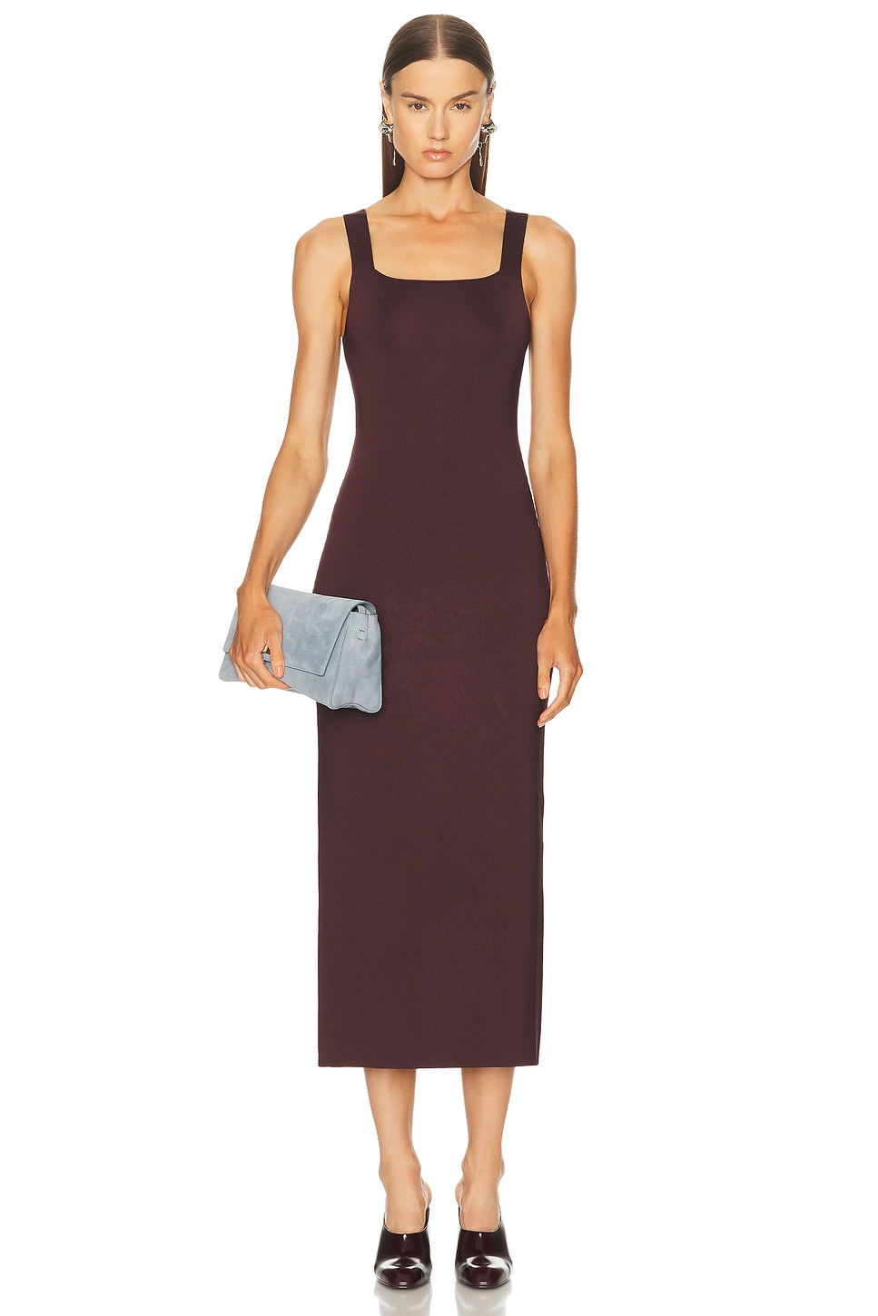 Image 1 of KHAITE Dixi Dress in Almandine
