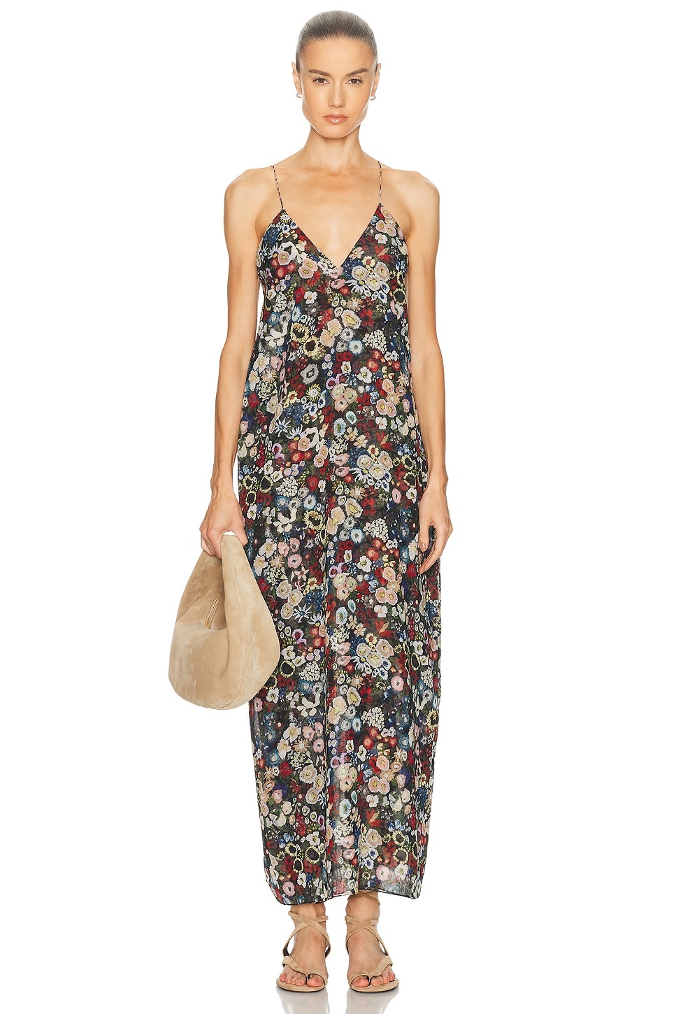 Image 1 of KHAITE Taja Dress in Black Multi