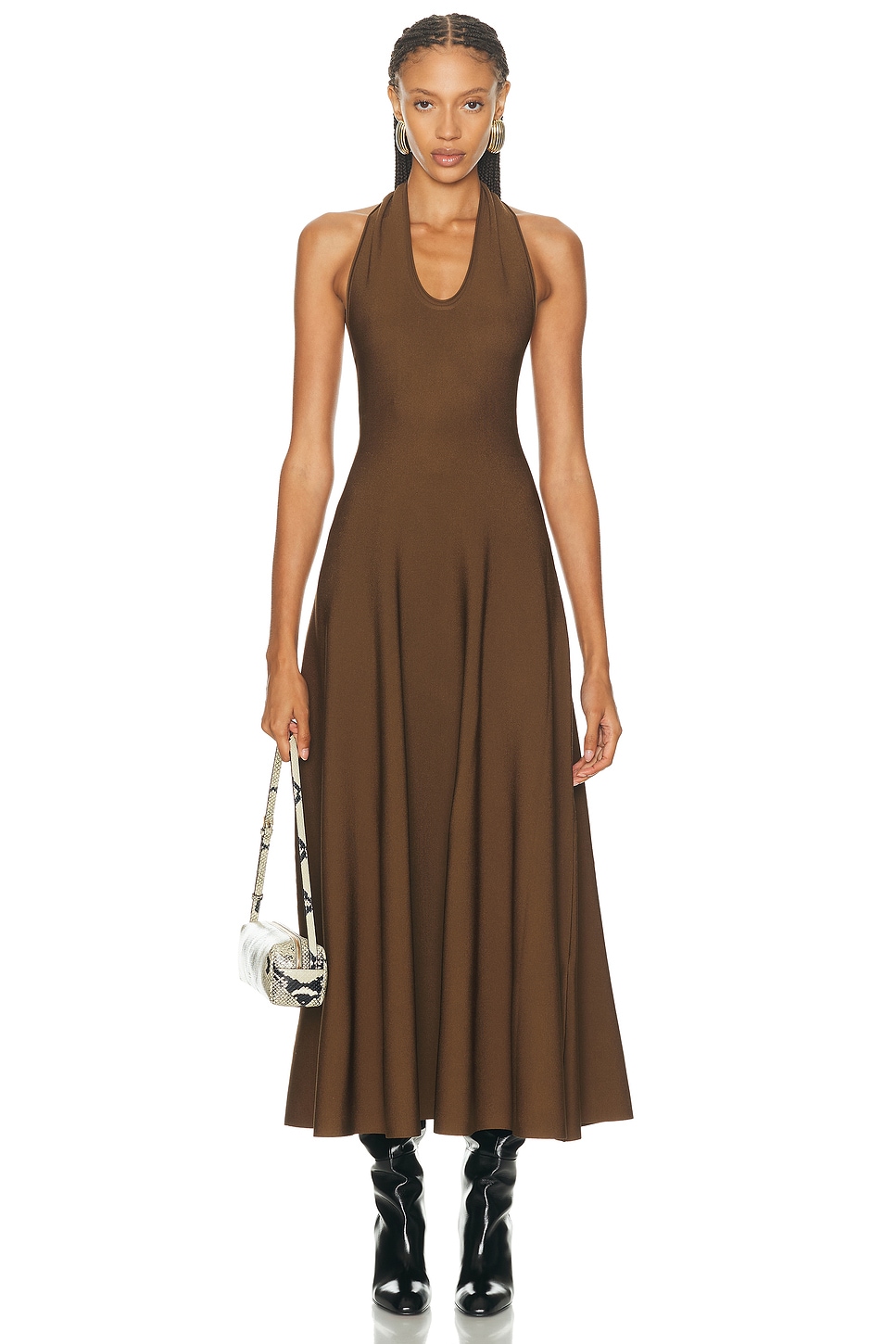 Image 1 of KHAITE Melina Dress in Bark