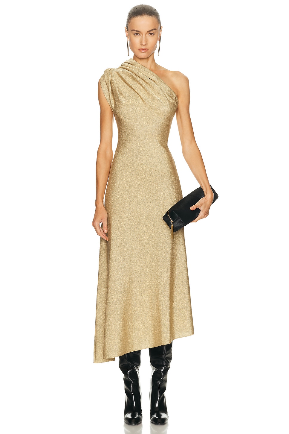 Image 1 of KHAITE Coast Dress in Gold