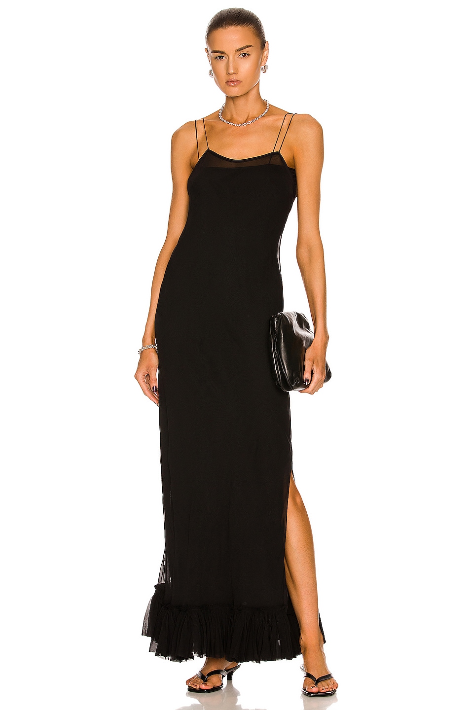 Image 1 of KHAITE Alix Dress in Black