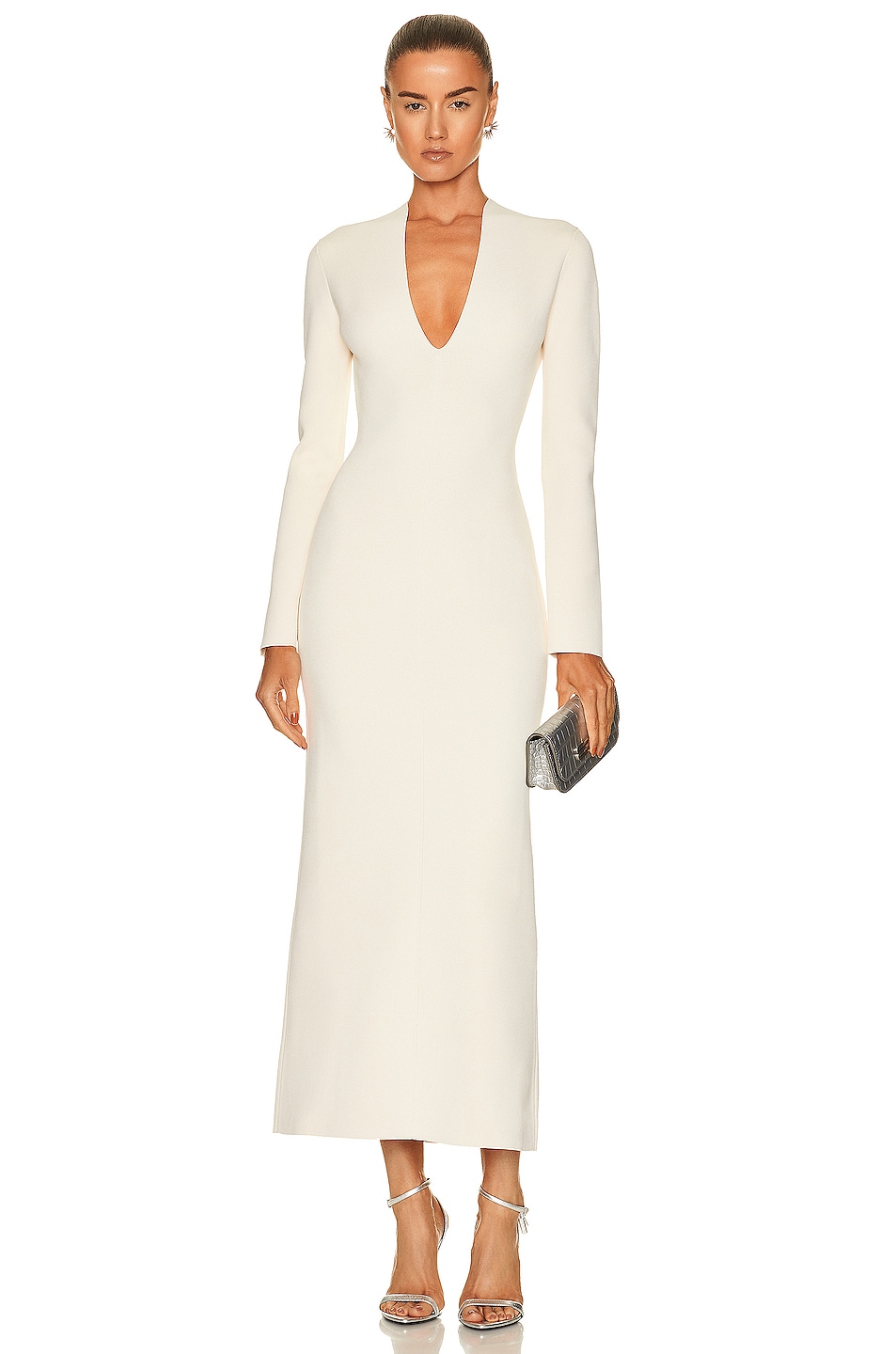 KHAITE Odette Dress in Ivory | FWRD