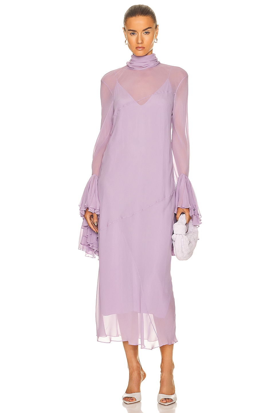 Image 1 of KHAITE Evi Dress in Lavender