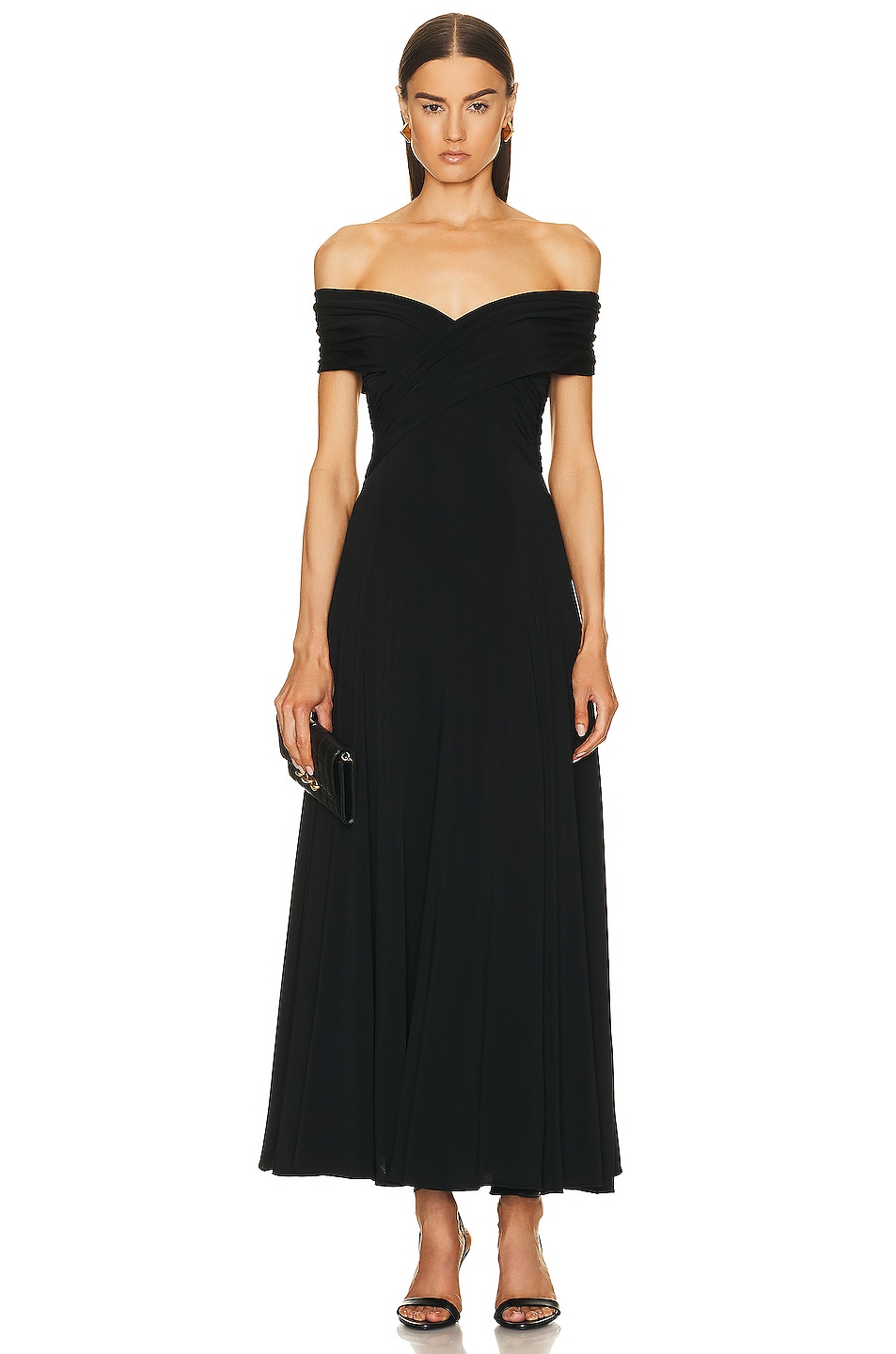 Image 1 of KHAITE Bruna Dress in Black