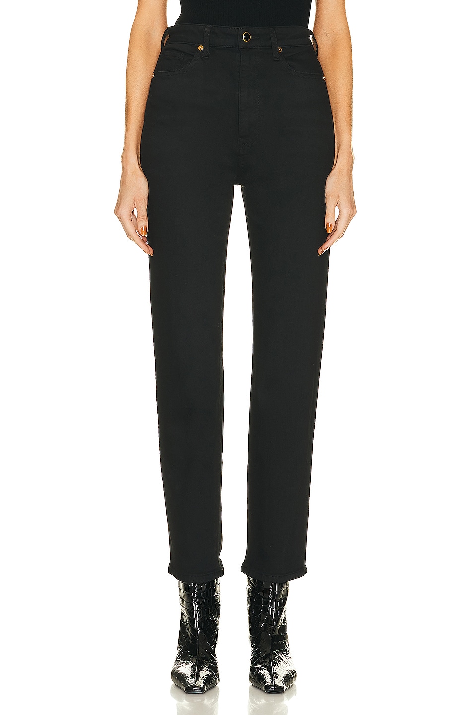 Image 1 of KHAITE Abigail Pant in Wilcox Stretch