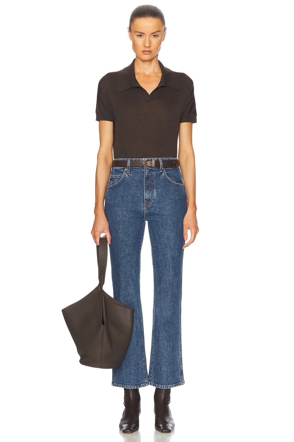 KHAITE Vivian Slim Straight Leg Jeans