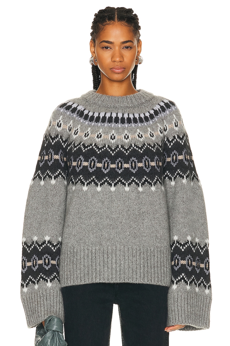 Image 1 of KHAITE Halo Sweater in Sterling Multi