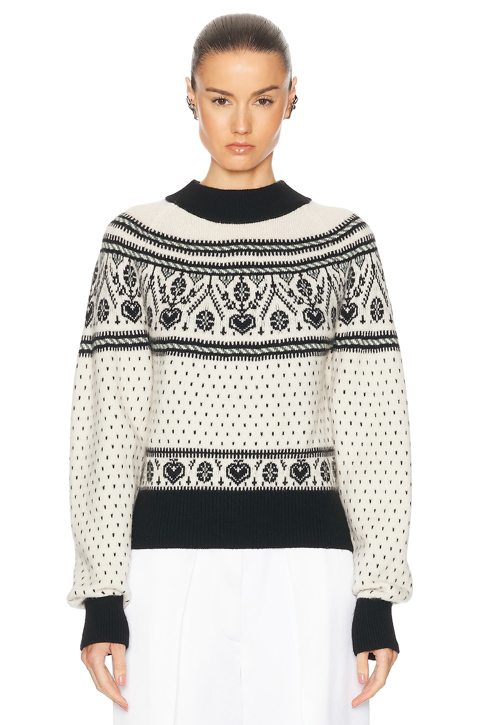 Image 1 of KHAITE Guy Sweater in Neutral Multi