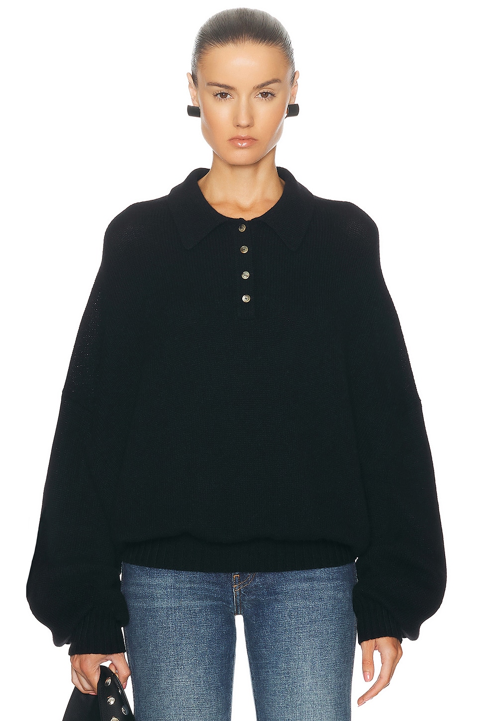 Image 1 of KHAITE Rene Sweater in Black