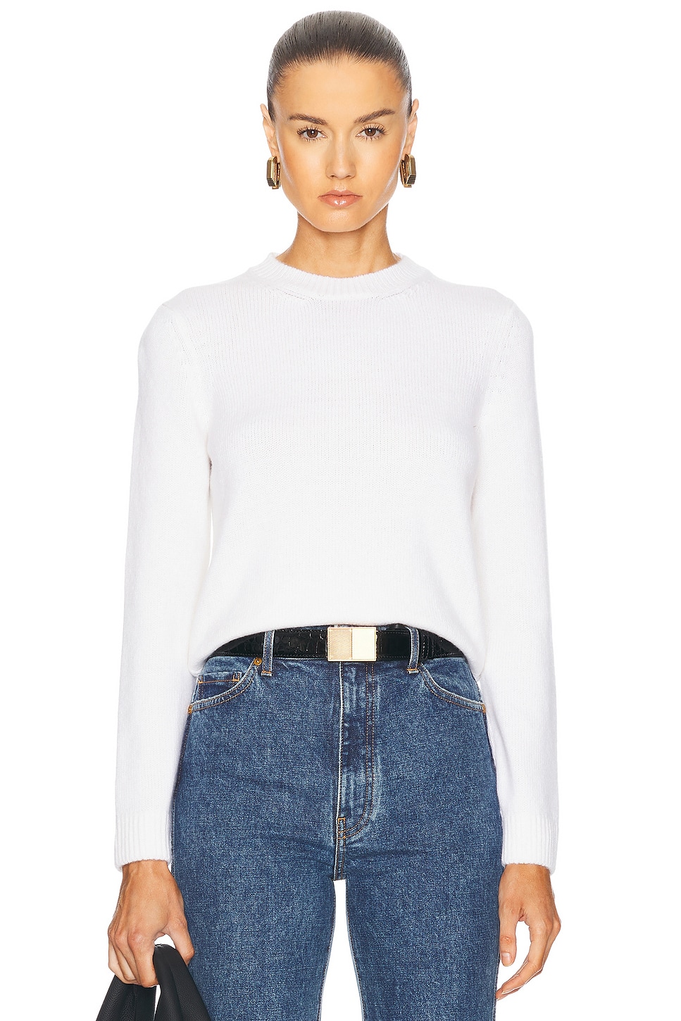 Leta Cashmere Sweater in Cream