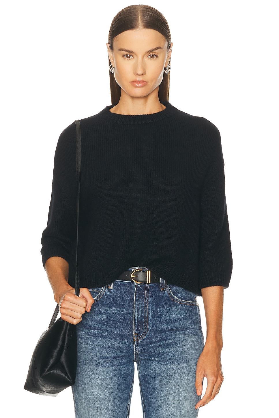 Image 1 of KHAITE Sabina Sweater in Black