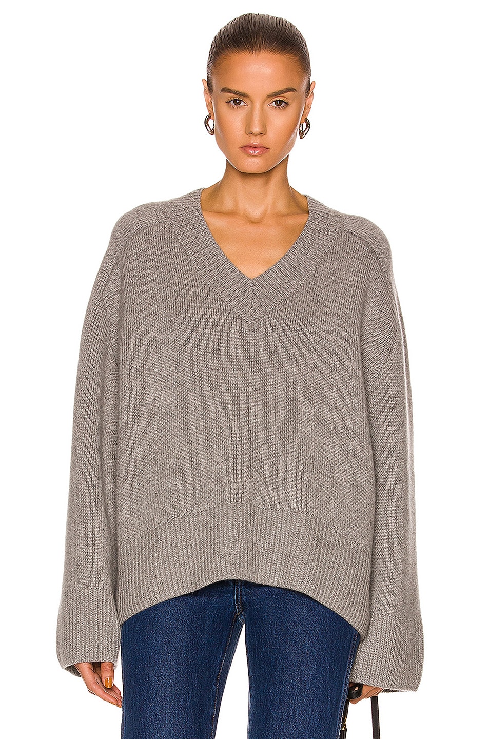 Image 1 of KHAITE Isabelle Sweater in Stone